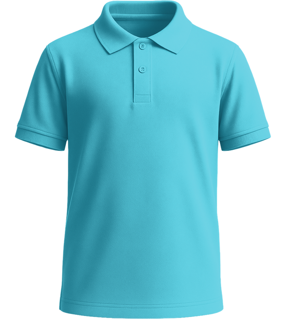 Comfort kids polo shirt_HAWAIIAN OCEAN_front