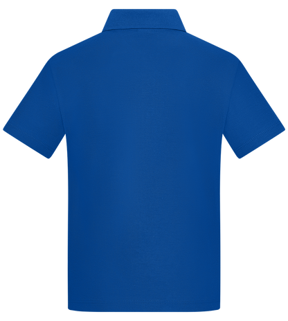 Comfort kids polo shirt_ROYAL_back