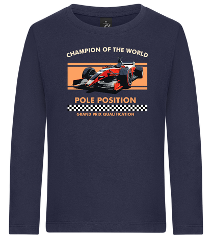 Champion of the World Design - Premium kids long sleeve t-shirt_FRENCH NAVY_front