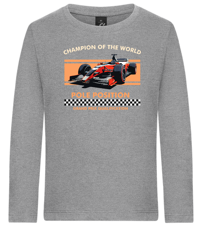 Champion of the World Design - Premium kids long sleeve t-shirt_ORION GREY_front