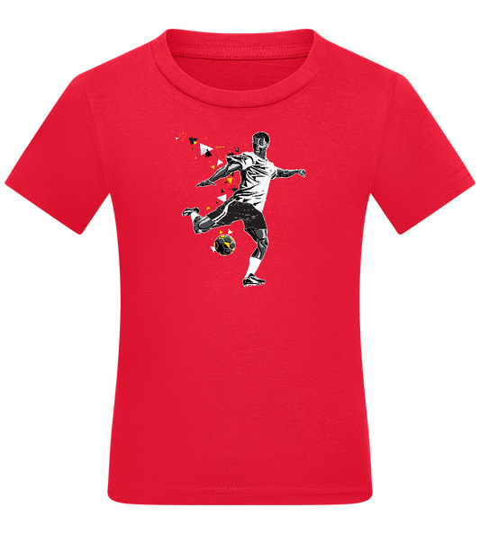 Power Shot Design - Comfort boys fitted t-shirt_RED_front