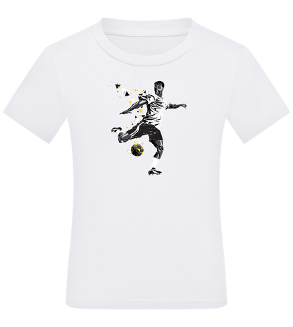 Power Shot Design - Comfort boys fitted t-shirt_WHITE_front