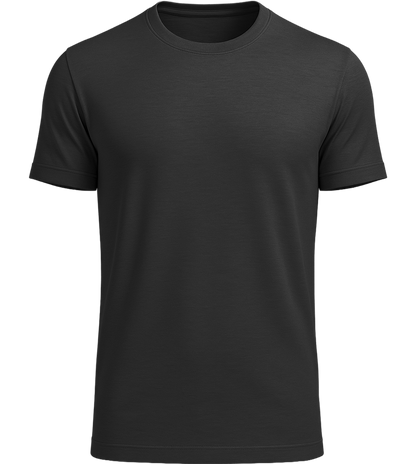 Premium men's close fitting t-shirt_DEEP BLACK_front