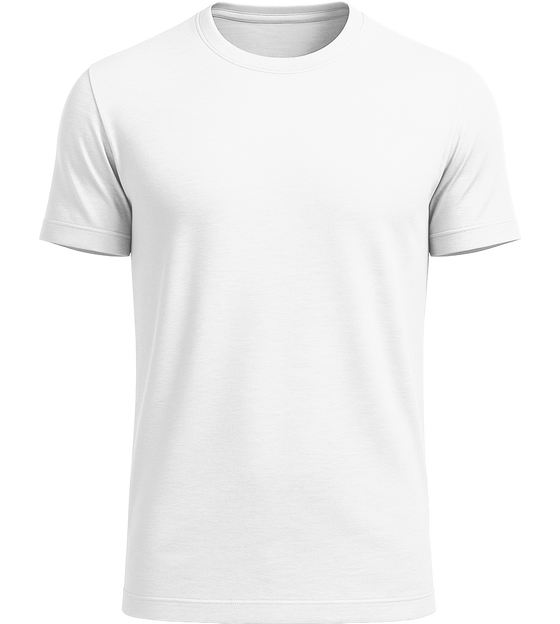 Premium men's close fitting t-shirt_WHITE_front