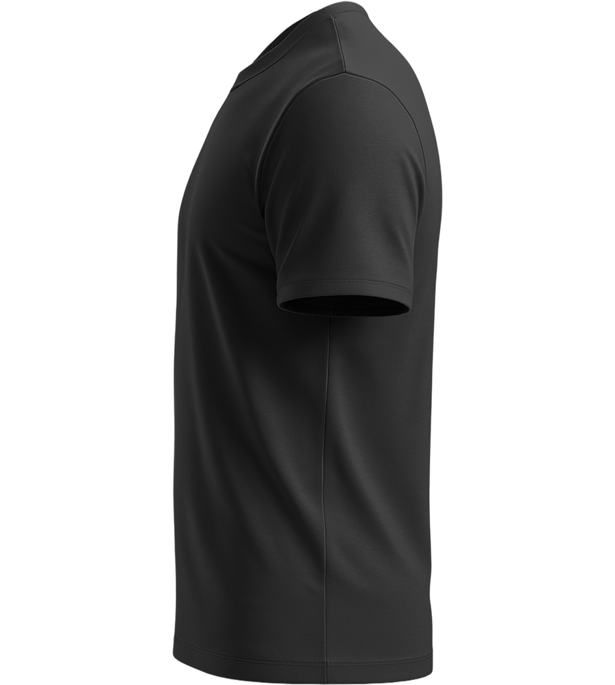 Premium men's close fitting t-shirt_DEEP BLACK_left