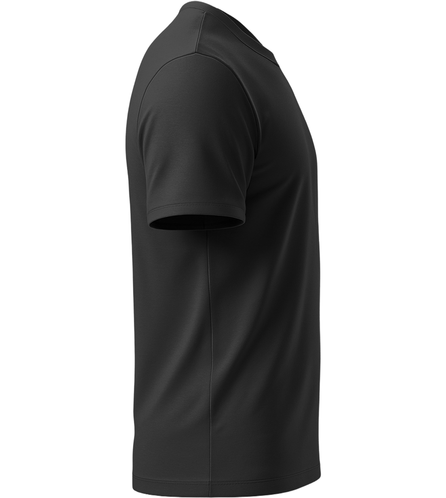 Premium men's close fitting t-shirt_DEEP BLACK_right
