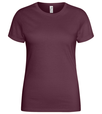 Basic women's t-shirt_BORDEAUX_front