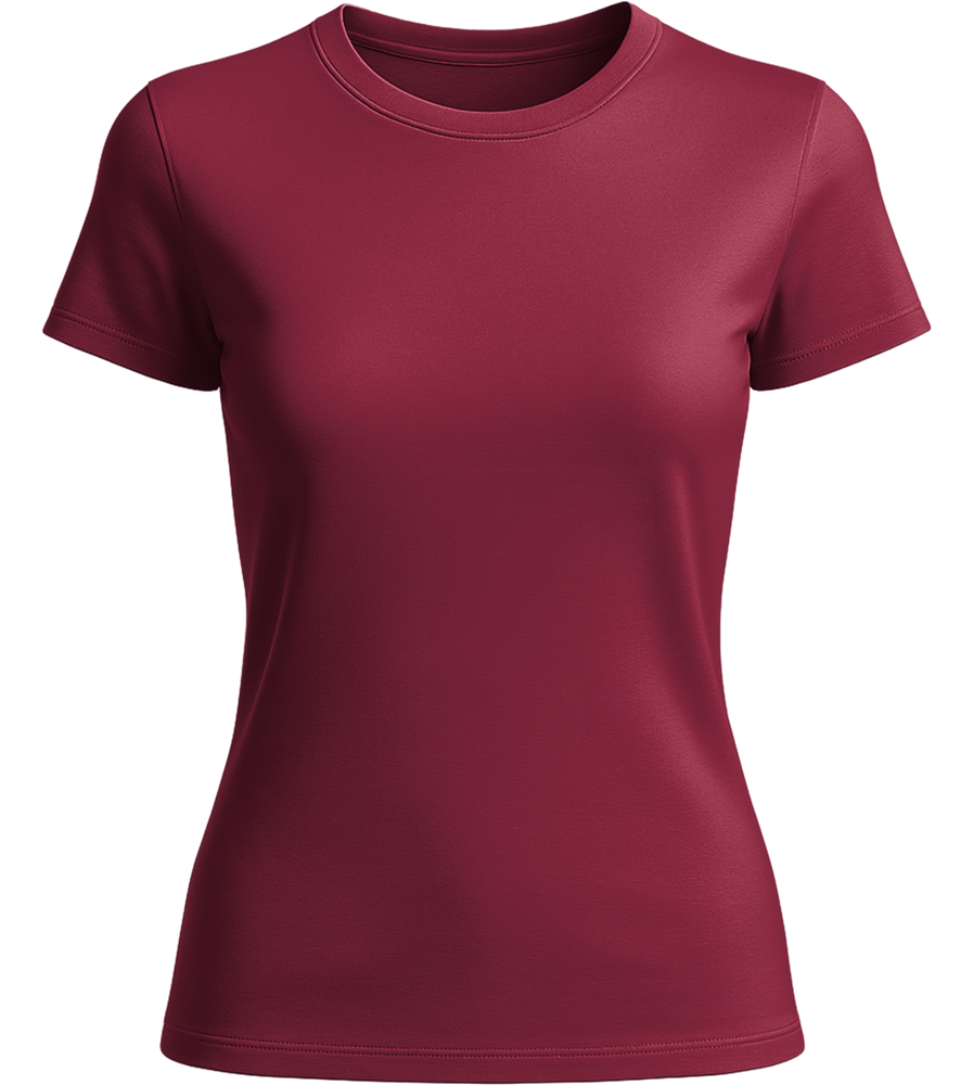 Basic women's t-shirt_BORDEAUX_front