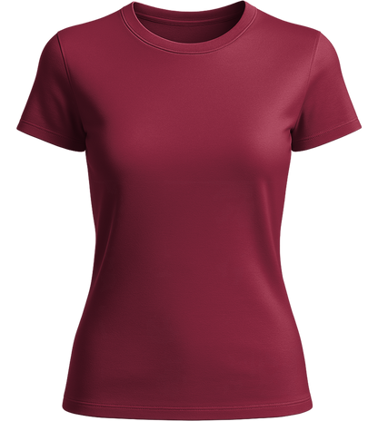 Basic women's t-shirt_BORDEAUX_front