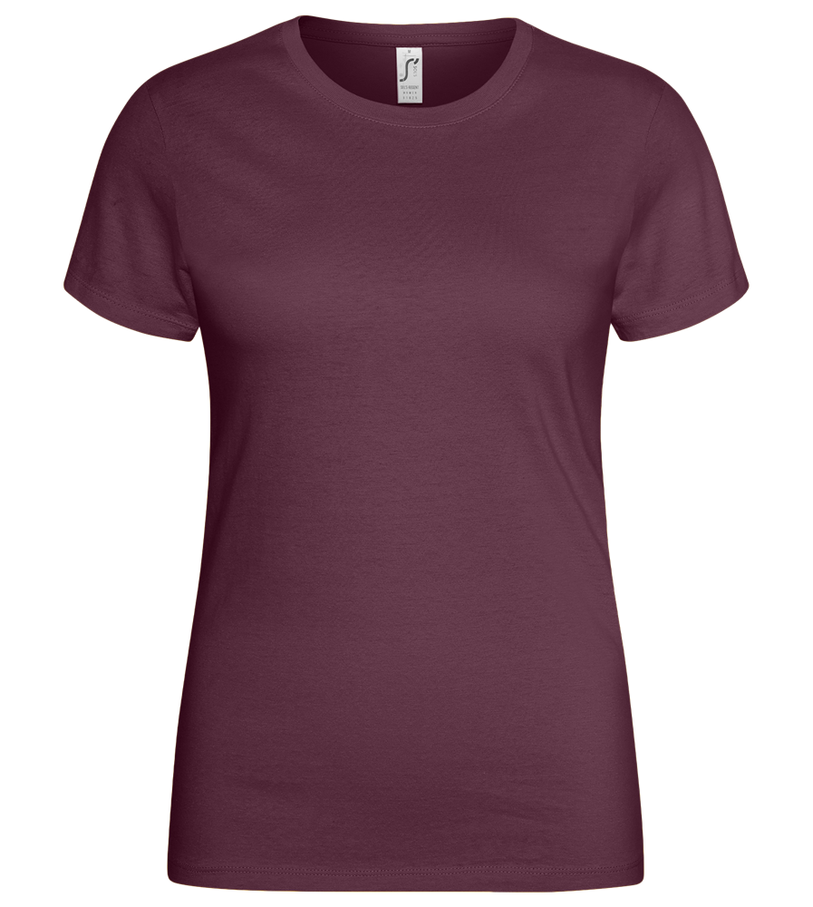 Basic women's t-shirt_BORDEAUX_front