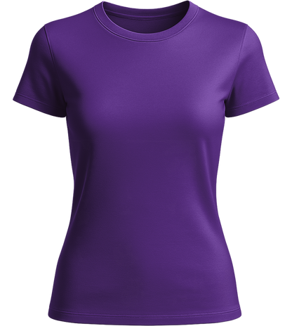 Basic women's t-shirt_DARK PURPLE_front