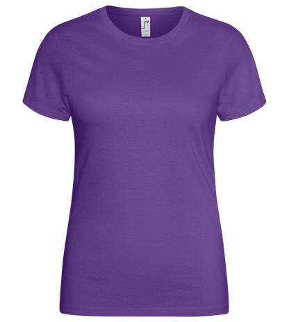 Basic women's t-shirt_DARK PURPLE_front