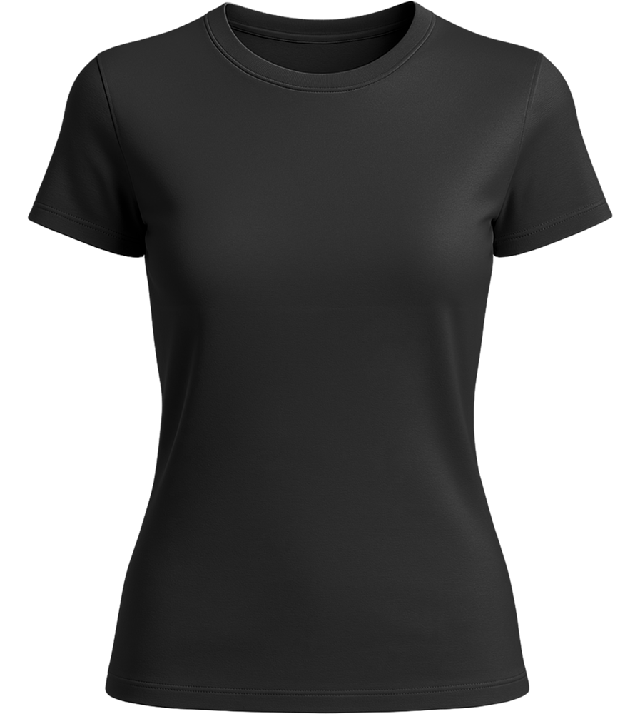 Basic women's t-shirt_DEEP BLACK_front