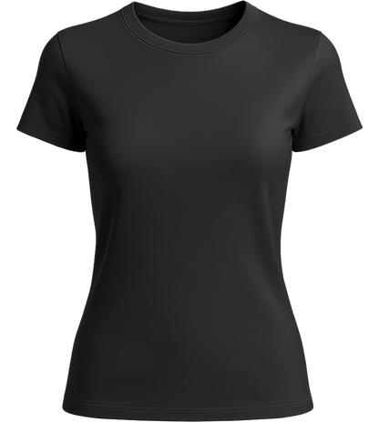 Basic women's t-shirt_DEEP BLACK_front