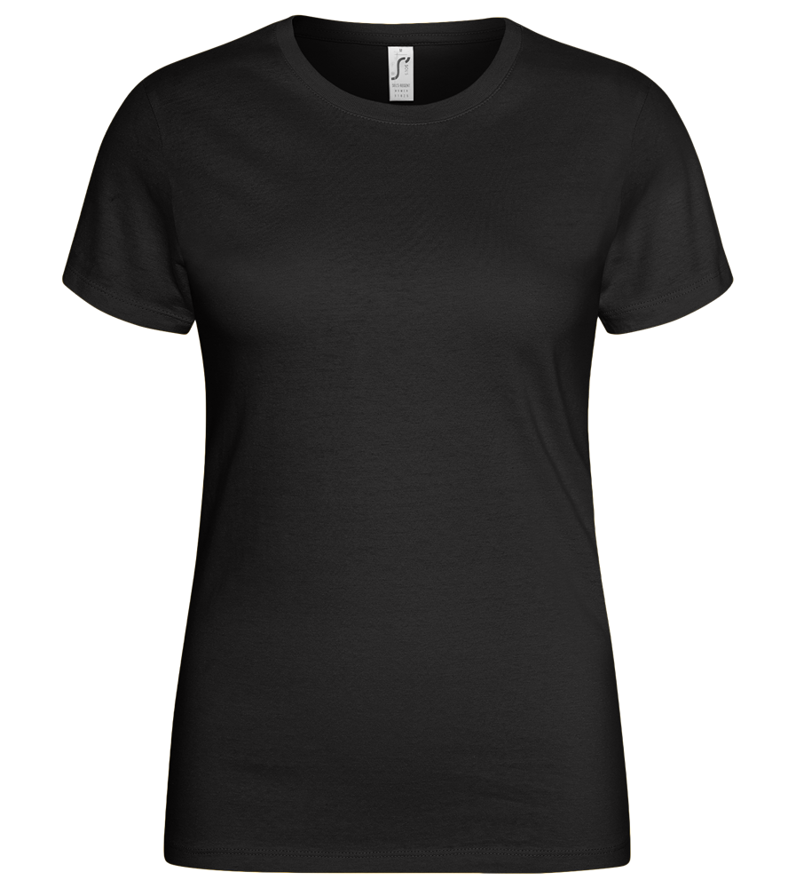 Basic women's t-shirt_DEEP BLACK_front