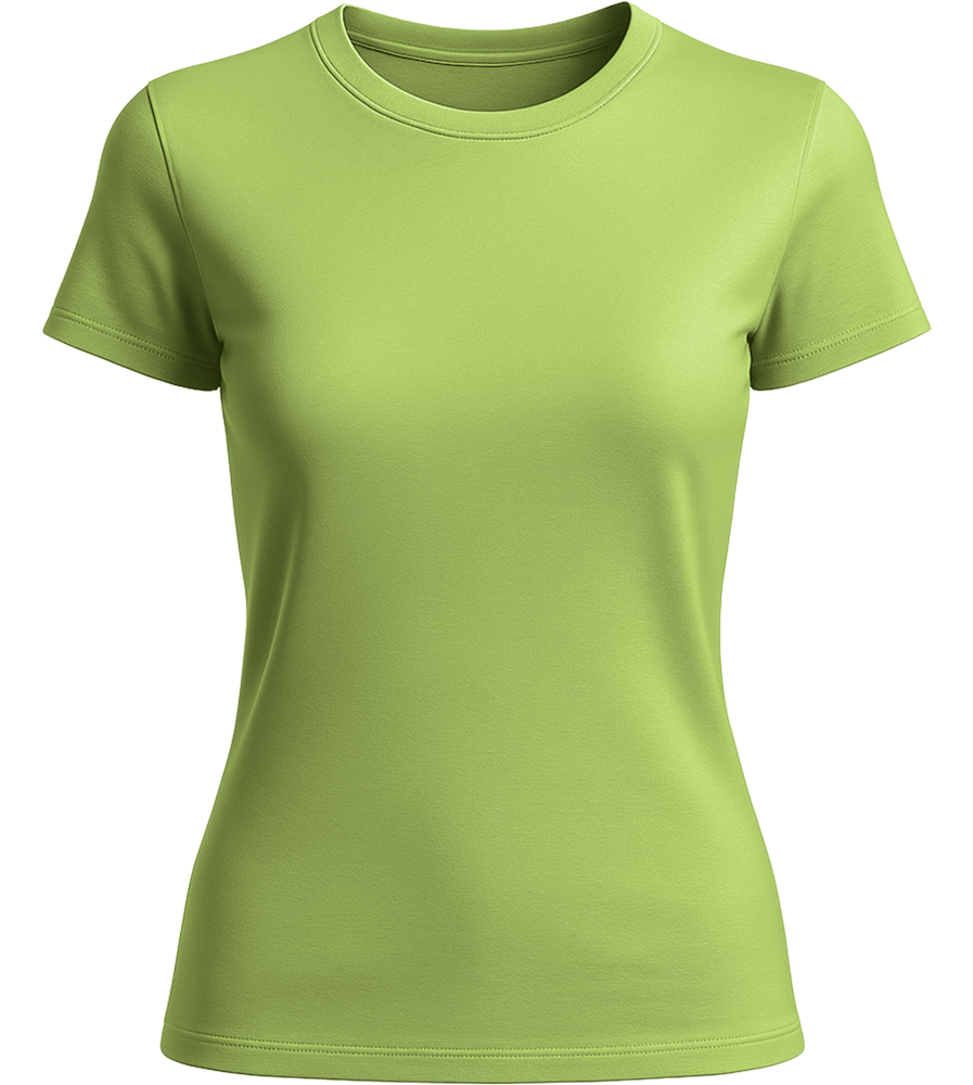 Basic women's t-shirt_GREEN APPLE_front