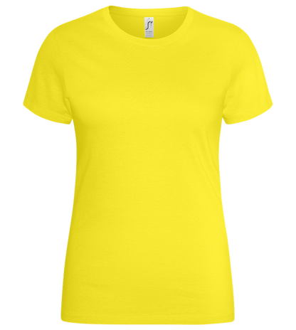 Basic women's t-shirt_LEMON_front