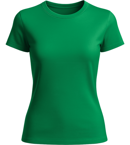 Basic women's t-shirt_MEADOW GREEN_front