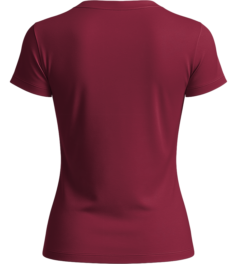 Basic women's t-shirt_BORDEAUX_back