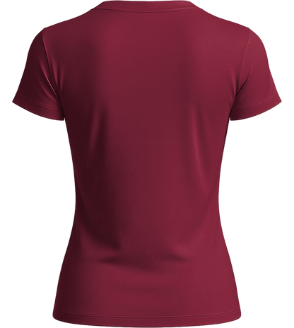 Basic women's t-shirt_BORDEAUX_back
