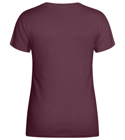 Basic women's t-shirt_BORDEAUX_back