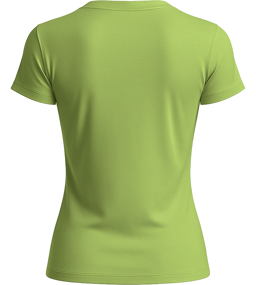 Basic women's t-shirt_GREEN APPLE_back