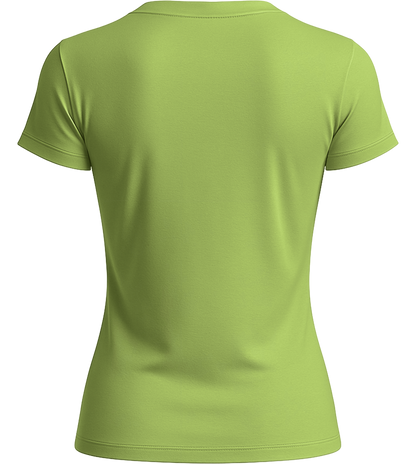 Basic women's t-shirt_GREEN APPLE_back