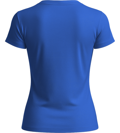 Basic women's t-shirt_ROYAL_back