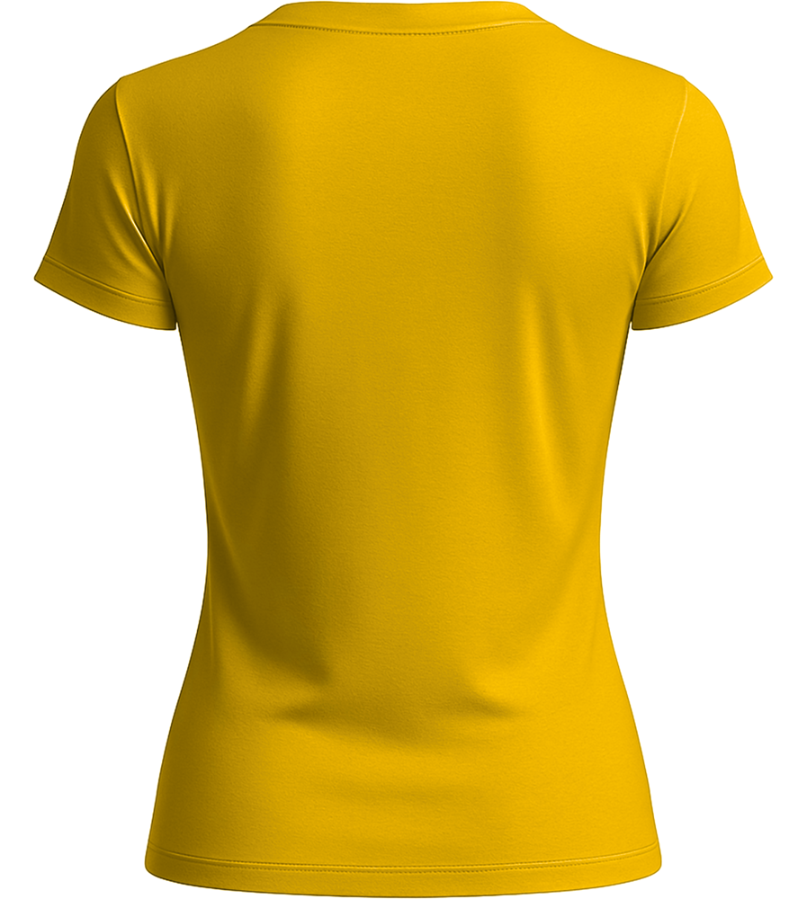 Basic women's t-shirt_YELLOW_back