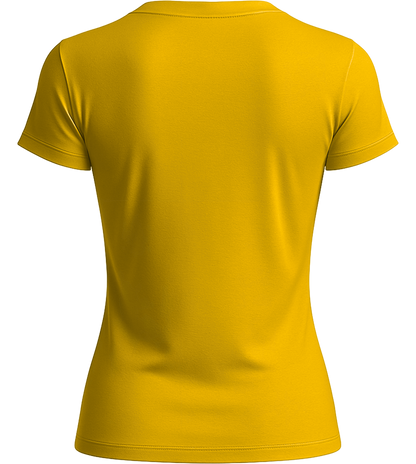 Basic women's t-shirt_YELLOW_back