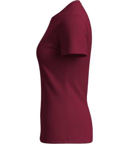 Basic women's t-shirt_BORDEAUX_left