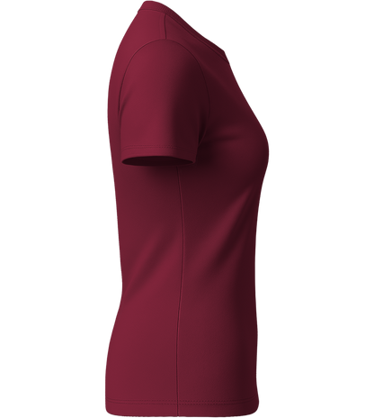 Basic women's t-shirt_BORDEAUX_right
