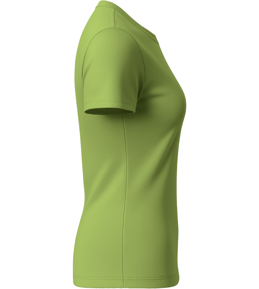 Basic women's t-shirt_GREEN APPLE_right