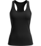 Basic women's tank top_DEEP BLACK_front