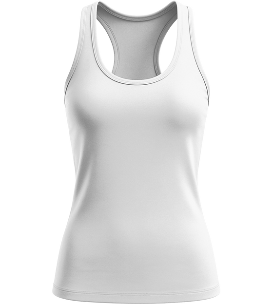 Basic women's tank top_WHITE_front