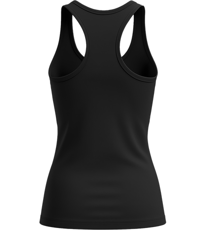Basic women's tank top_DEEP BLACK_back