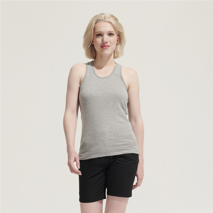Basic women's tank top_DEEP BLACK_DETAILEDIMAGE_back_1