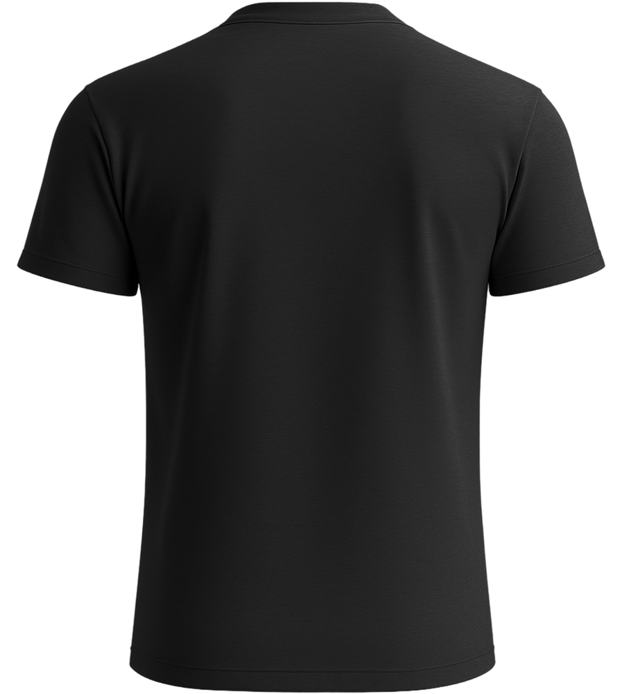 Premium men's v-neck t-shirt_DEEP BLACK_back
