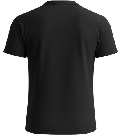 Premium men's v-neck t-shirt_DEEP BLACK_back