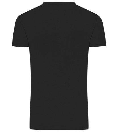 Premium men's v-neck t-shirt_DEEP BLACK_back