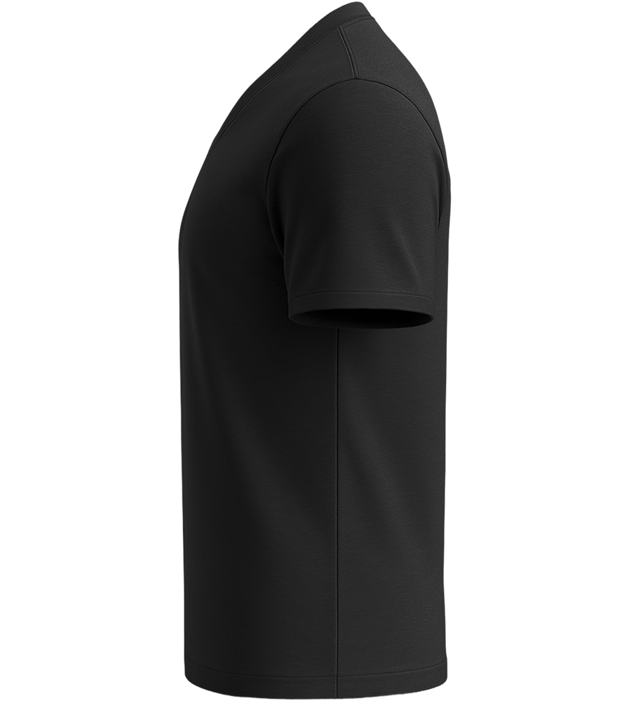 Premium men's v-neck t-shirt_DEEP BLACK_left