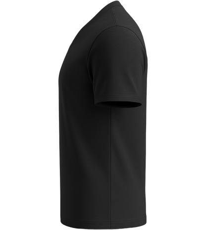 Premium men's v-neck t-shirt_DEEP BLACK_left