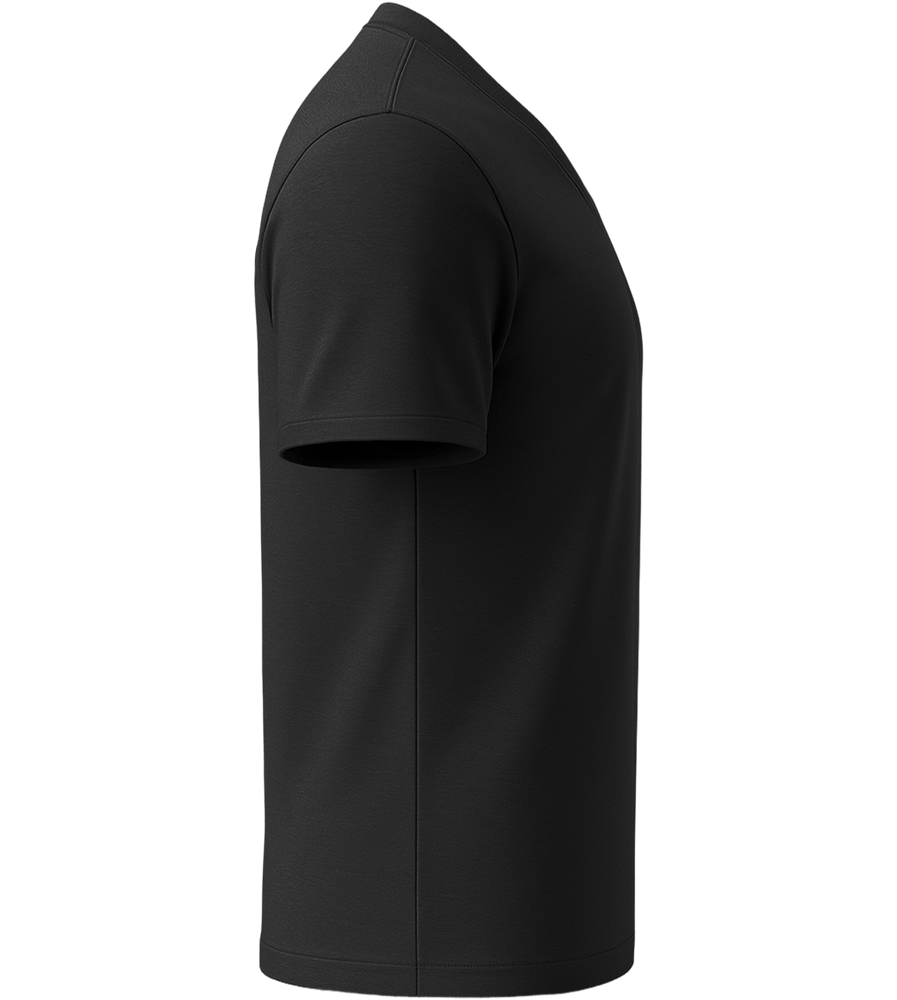 Premium men's v-neck t-shirt_DEEP BLACK_right