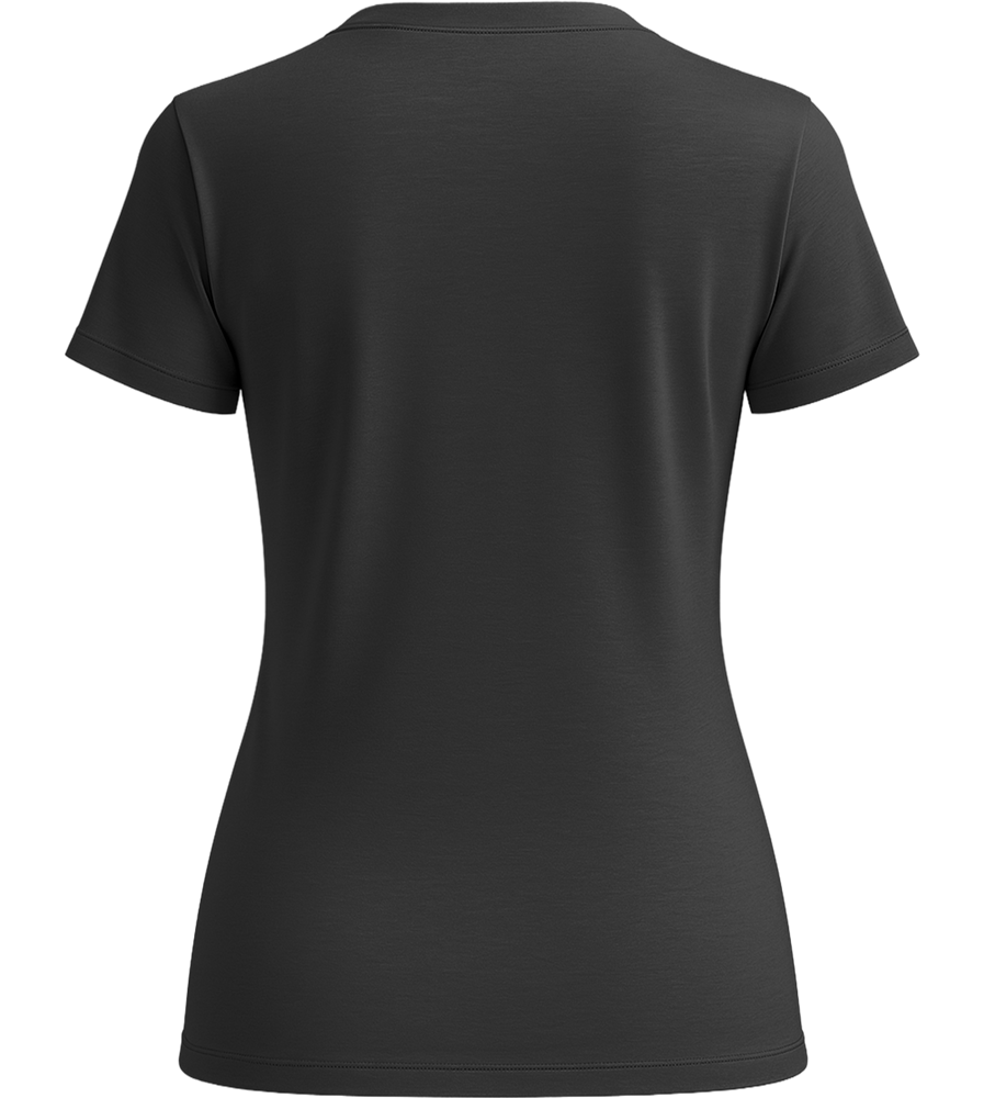 Premium women's v-neck t-shirt_DEEP BLACK_back