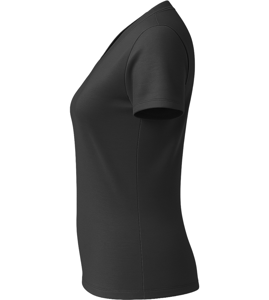 Premium women's v-neck t-shirt_DEEP BLACK_left