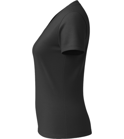 Premium women's v-neck t-shirt_DEEP BLACK_left