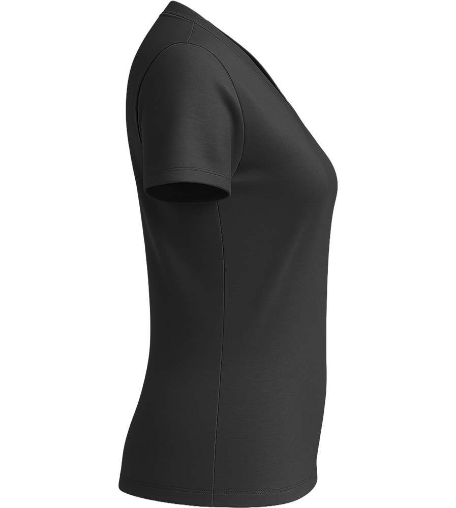 Premium women's v-neck t-shirt_DEEP BLACK_right