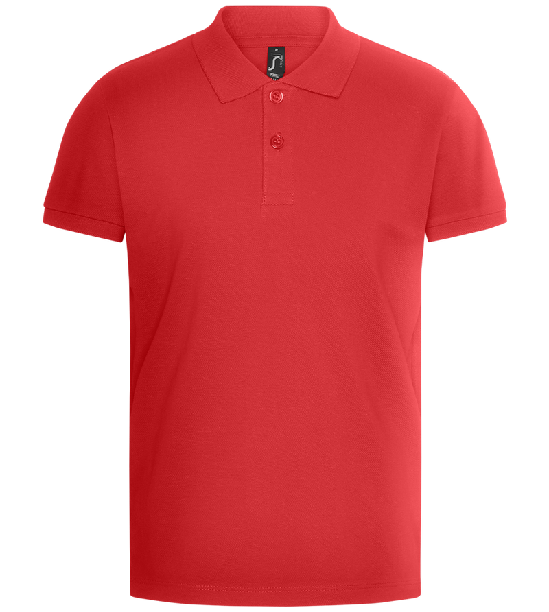 Premium kids polo shirt_RED_front