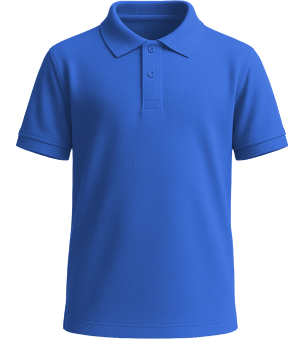 Premium kids polo shirt_ROYAL_front