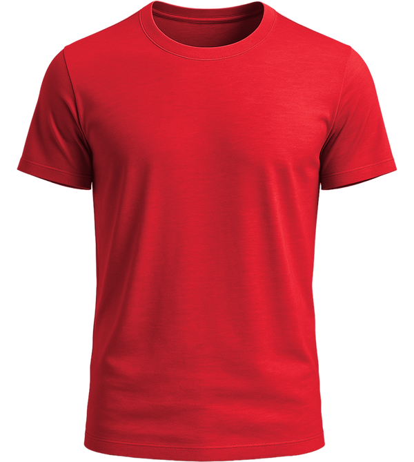 Comfort men's fitted t-shirt_BRIGHT RED_front